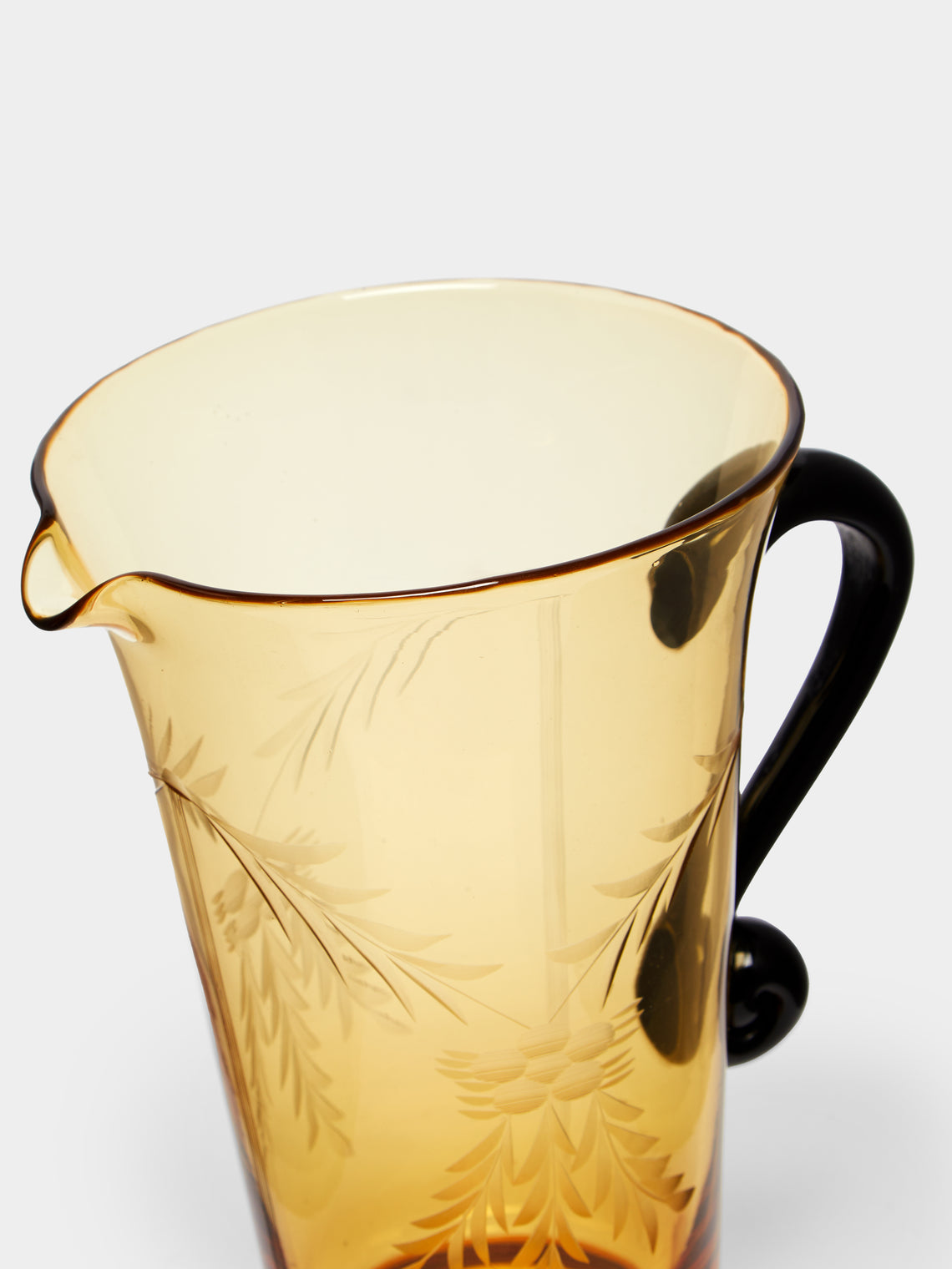 Antique and Vintage - 1930s Etched Glass Jug with Glasses (Set of 7) -  - ABASK