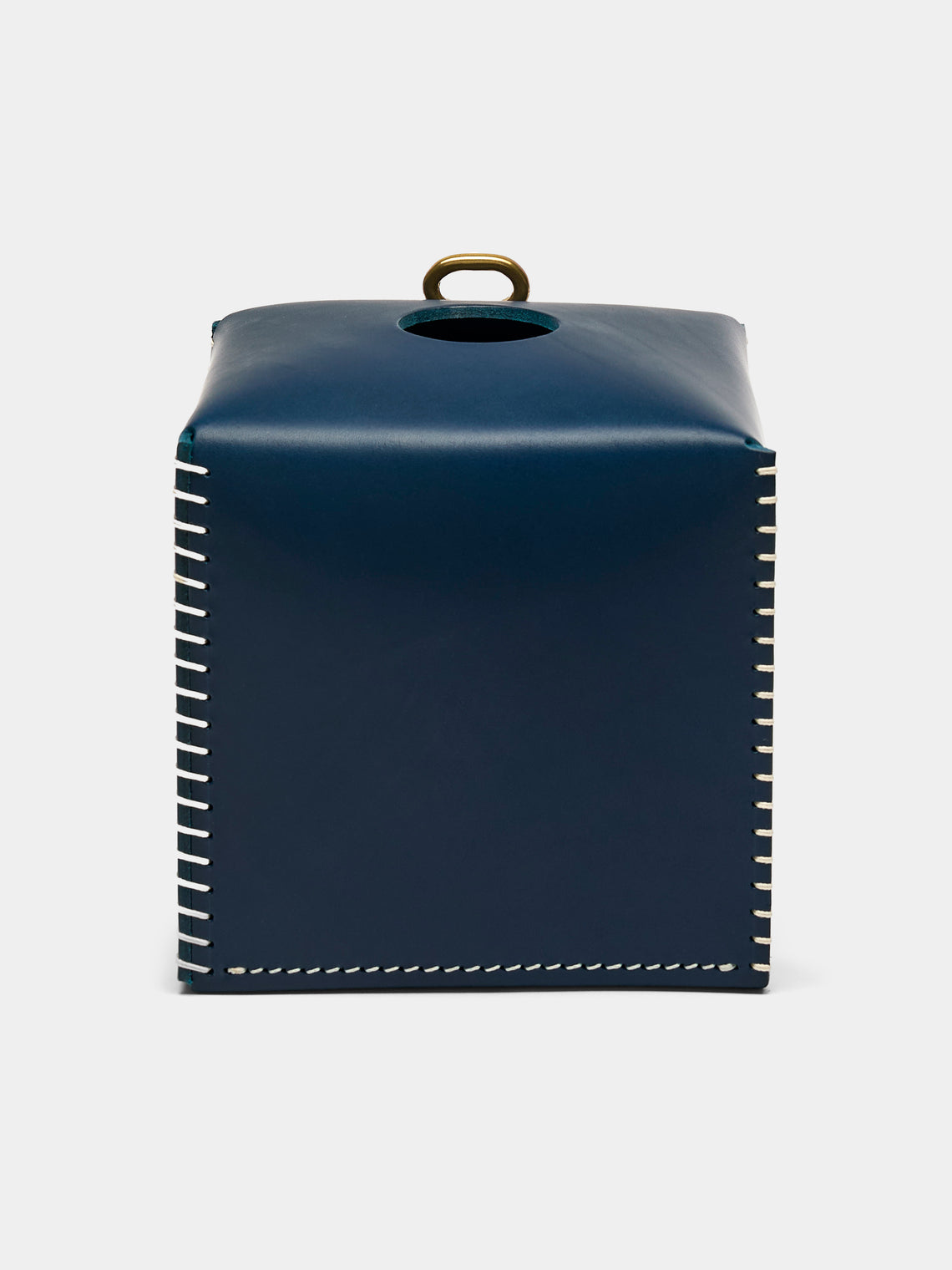Otzi Studio - Eyelet Leather Tissue Box - Blue - ABASK - 