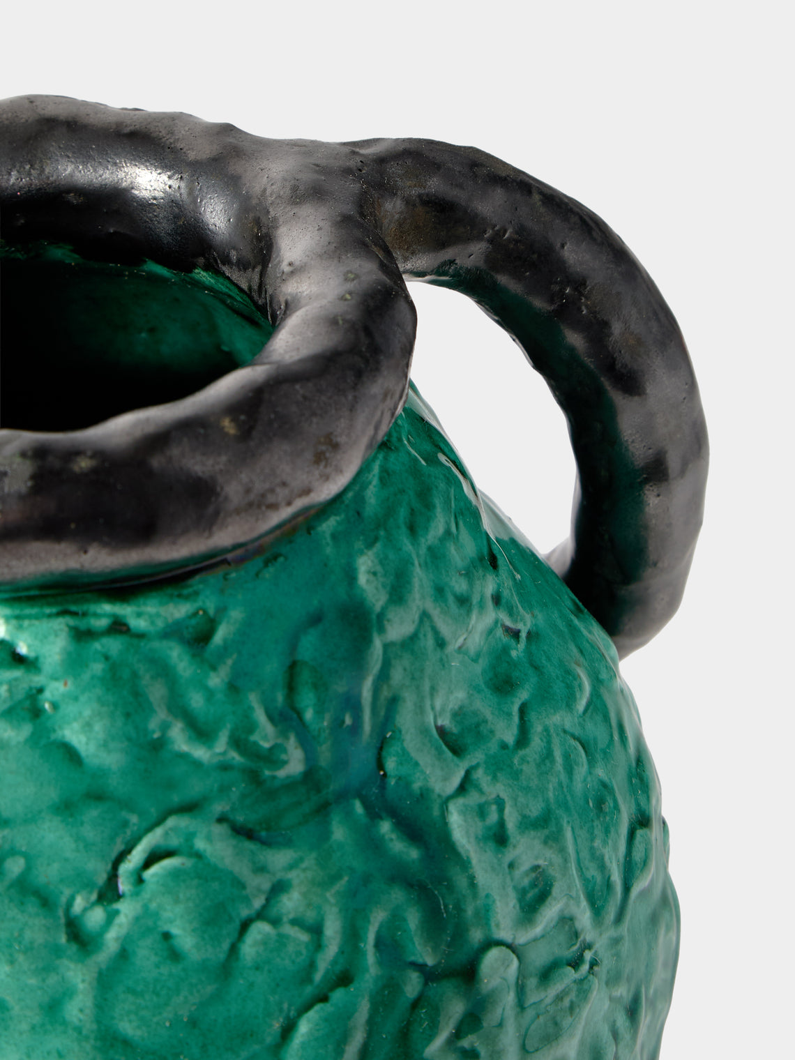Antique and Vintage - MID CENTURY JEROME MASSIER VASE - Green - ABASK