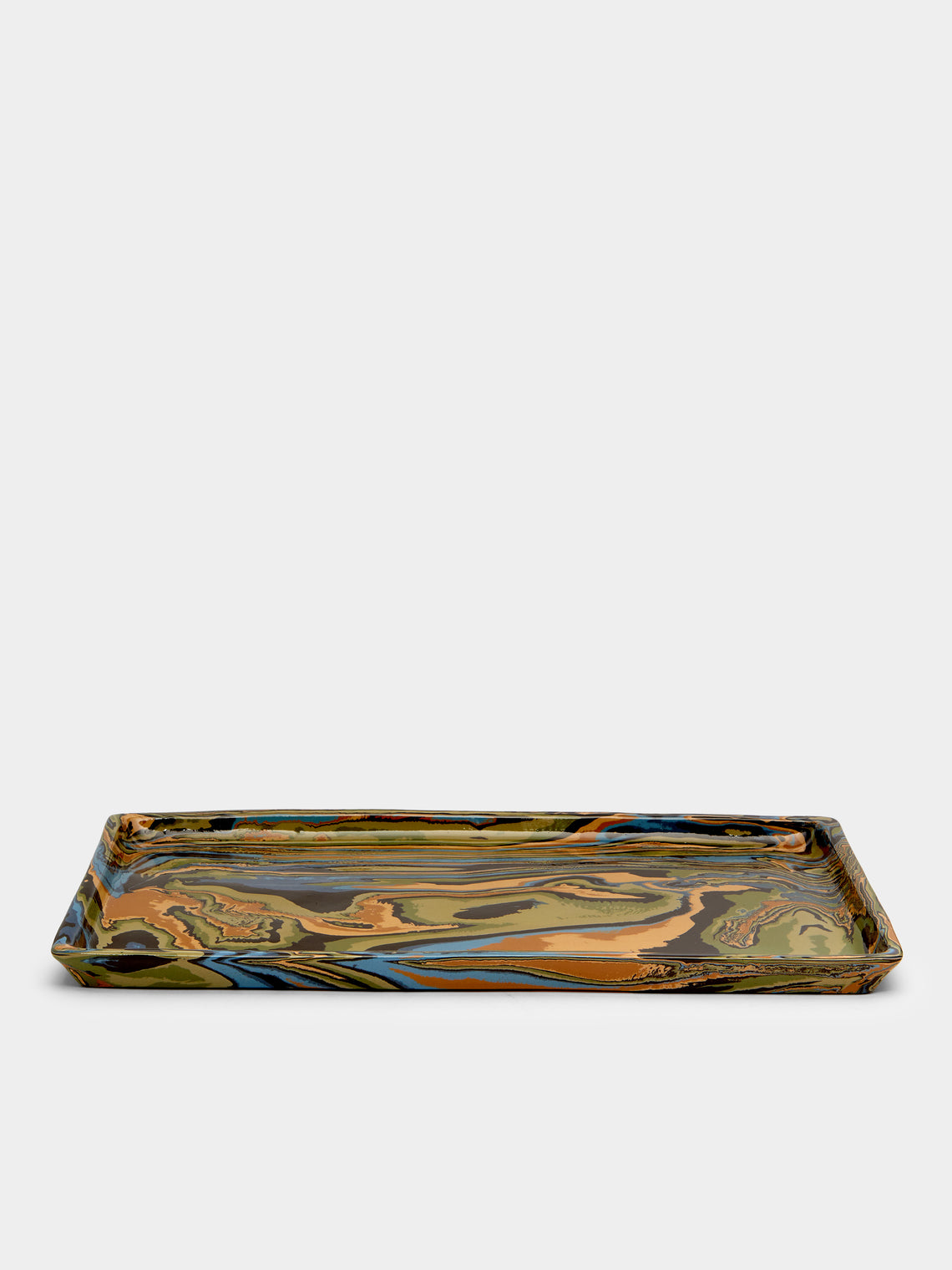 Atelier Saint-André Perrin - Marbled Ceramic Tray -  - ABASK