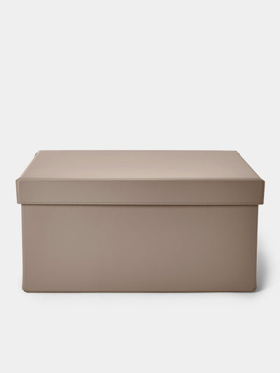 Pinetti - Origami Leather Large Box - Taupe - ABASK - 