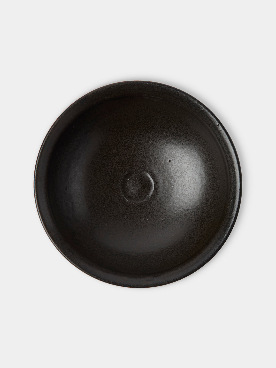 Fuminari Araga - Kohiki Slipware Shallow Bowls – 6in/15cm (Set of 4) - Black - ABASK
