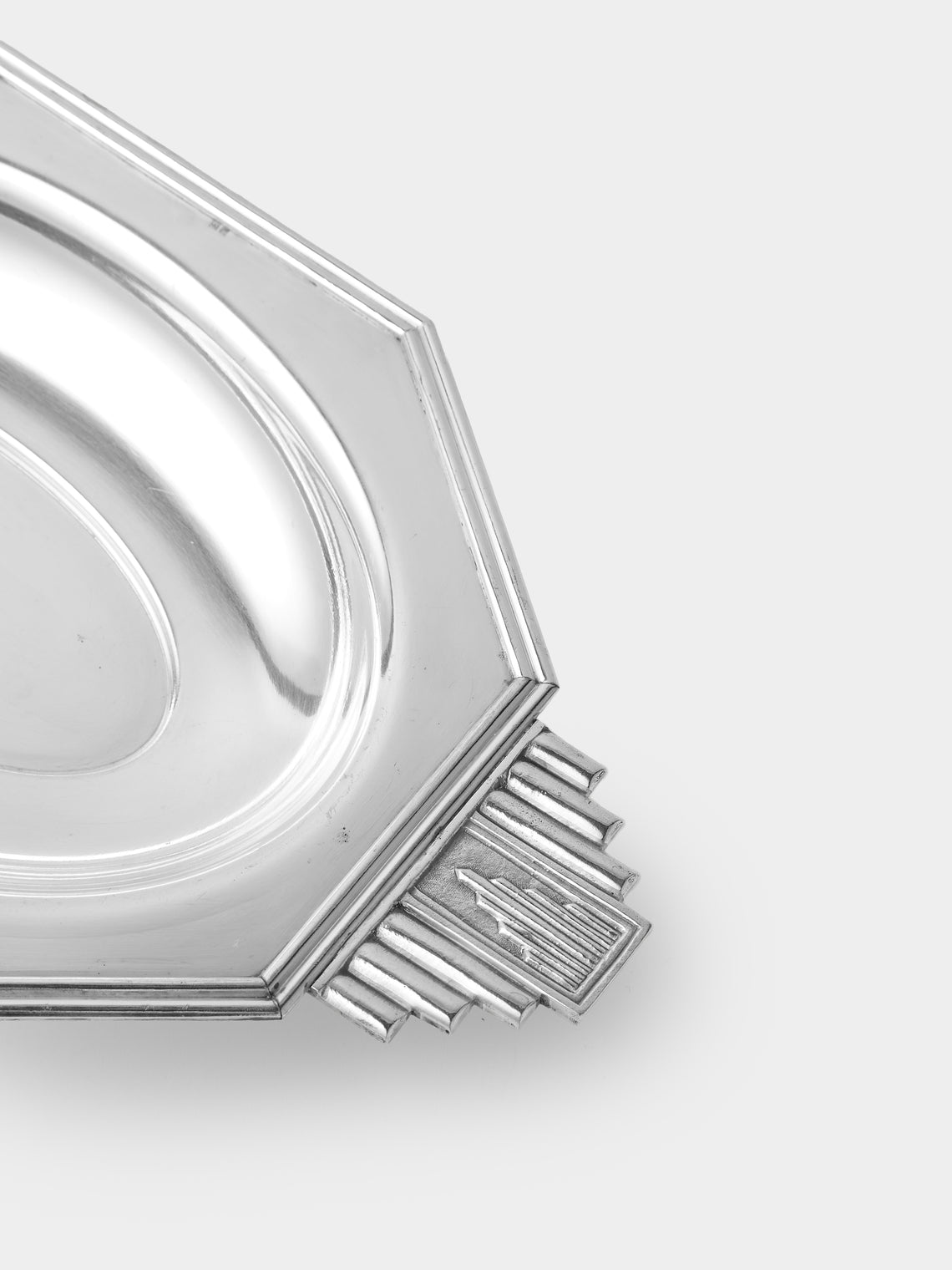 Antique and Vintage - 1930s Art Deco Silver-Plated Platter - Silver - ABASK