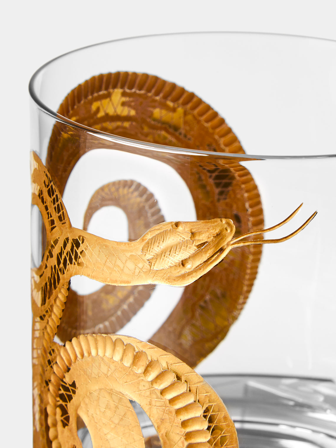 Artel - Cabinet of Curiosities Hand-Engraved Gilded Crystal Double Old Fashioned Tumbler - Gold - ABASK
