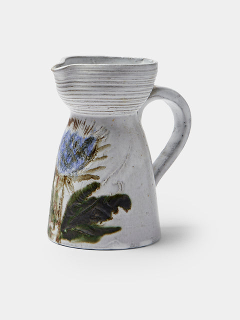 Antique and Vintage - 1950s Albert Thiry Ceramic Jug - White - ABASK - 
