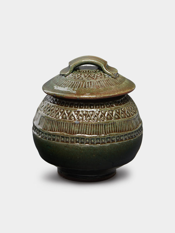 Matthew Foster - Ceramic Patterned Lidded Jar -  - ABASK - 