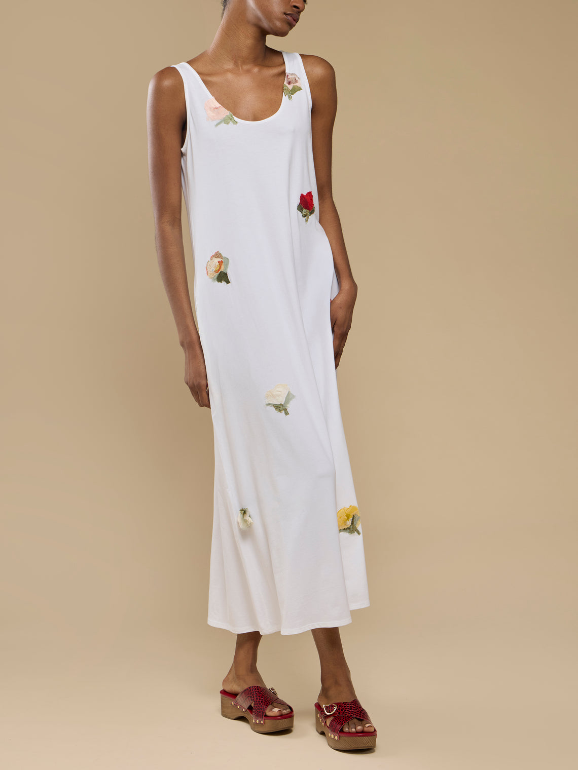 Considered Objects - Bamboo Viscose Tank Dress | Size: S - White - ABASK