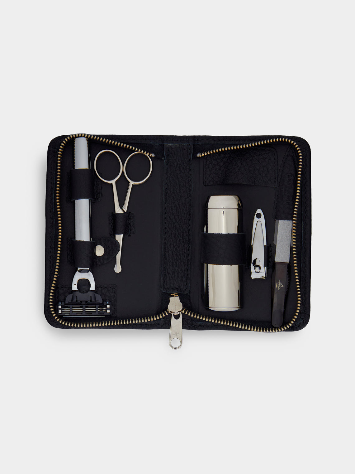 F. Hammann - Leather Travel Grooming Set -  - ABASK - 