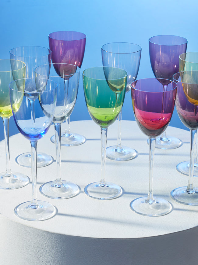 Antique and Vintage - 1960s NasonMoretti Murano Wine Glasses (Set of 10) -  - ABASK