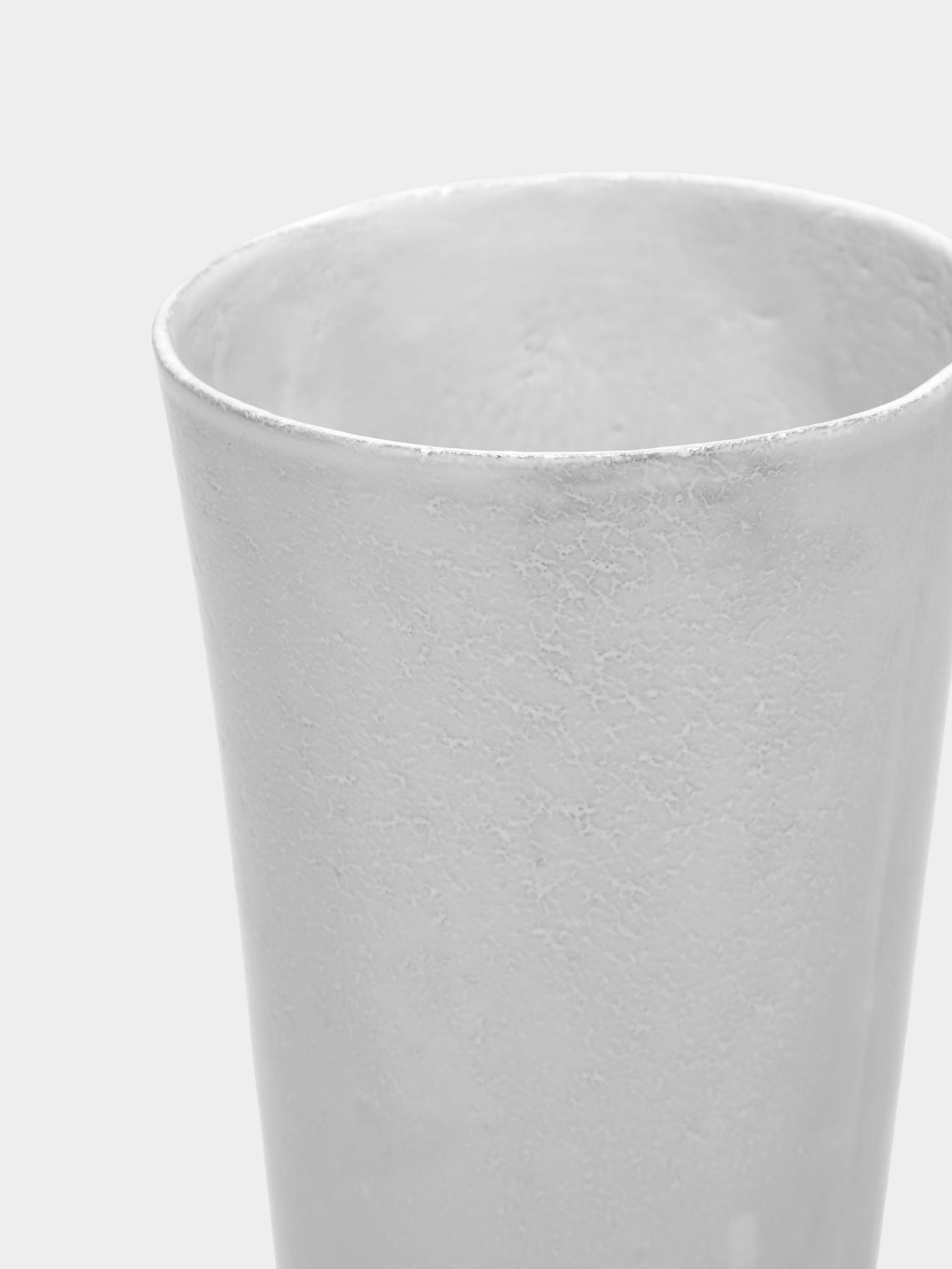 Astier de Villatte - Casper Hand-Glazed Ceramic Vase (14in/36cm) - White - ABASK