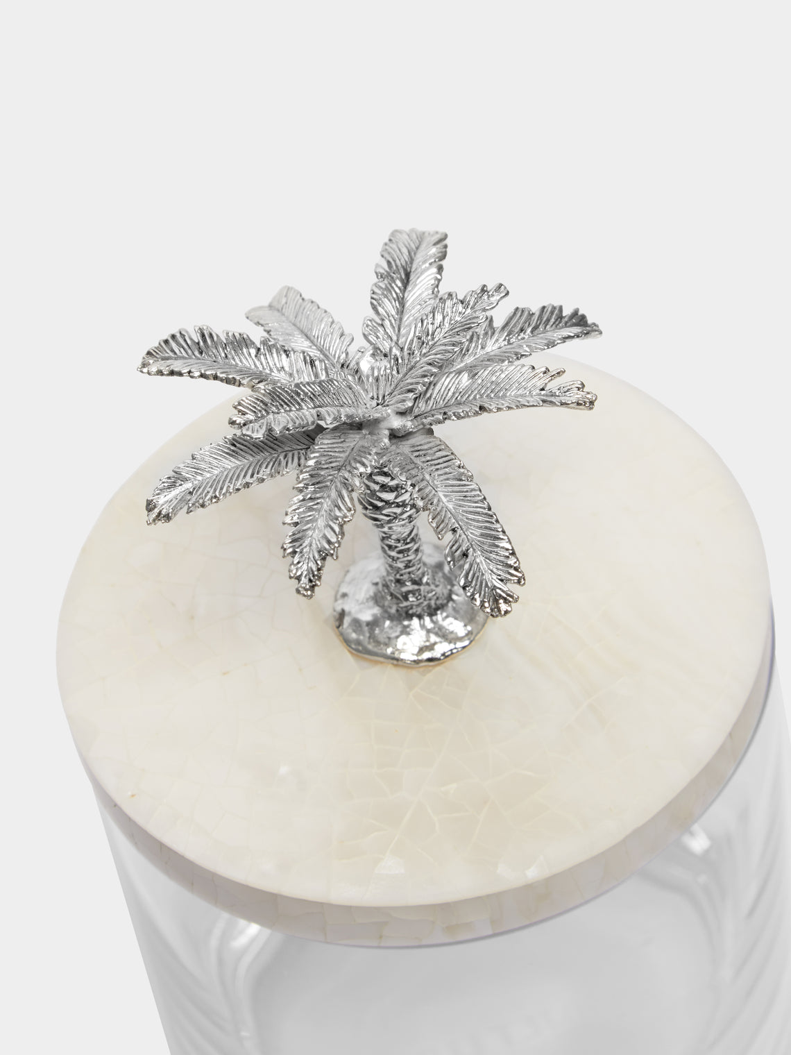 Objet Luxe - Silver-Plated, Shell and Glass Jar -  - ABASK