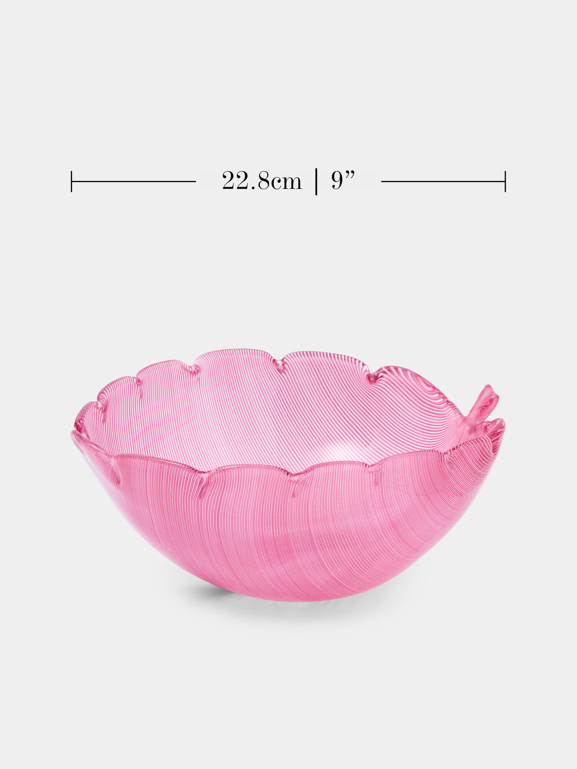 Antique and Vintage - 1980s Venini Glass Bowl - Pink - ABASK
