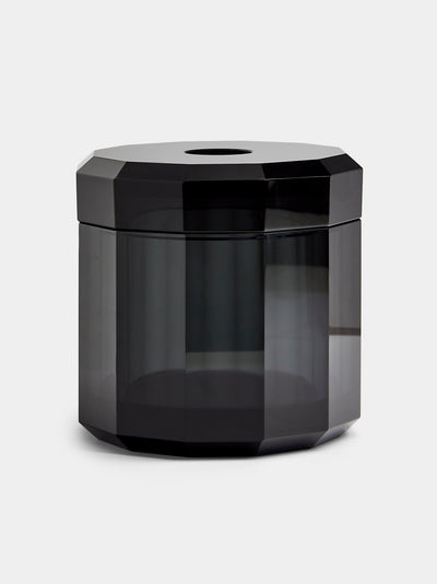 Decor Walther - Cut Crystal Tissue Box - Black - ABASK - 