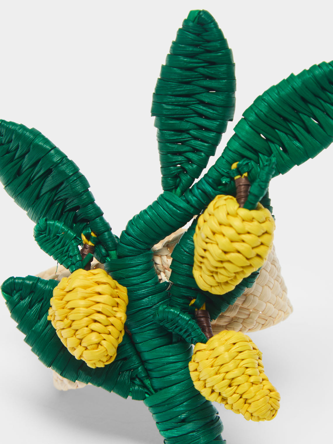 Coro Cora - Lemon Branch Handwoven Iraca Palm Napkin Rings (Set of 4) -  - ABASK