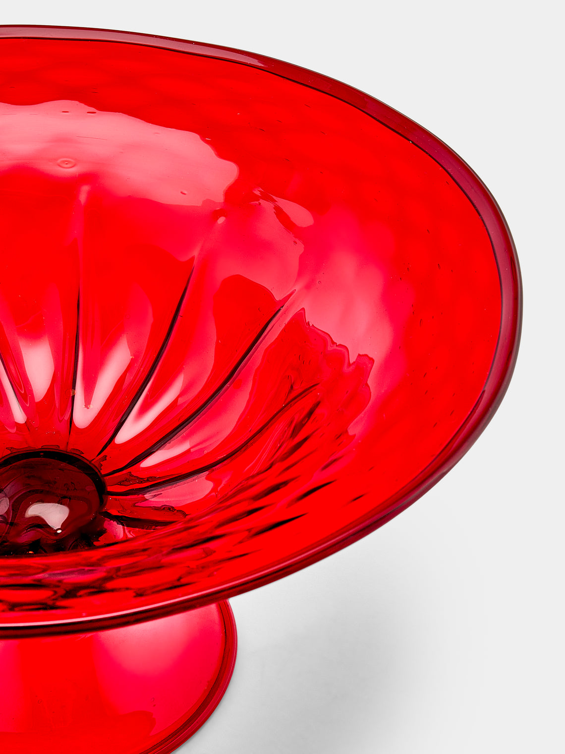 Antique and Vintage - 1930s Venini Murano Glass Bowl - Red - ABASK