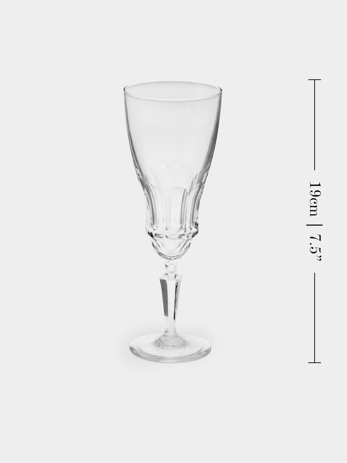 Antique and Vintage - 1950s Val Saint Lambert Crystal Champagne Flutes (Set of 12) -  - ABASK