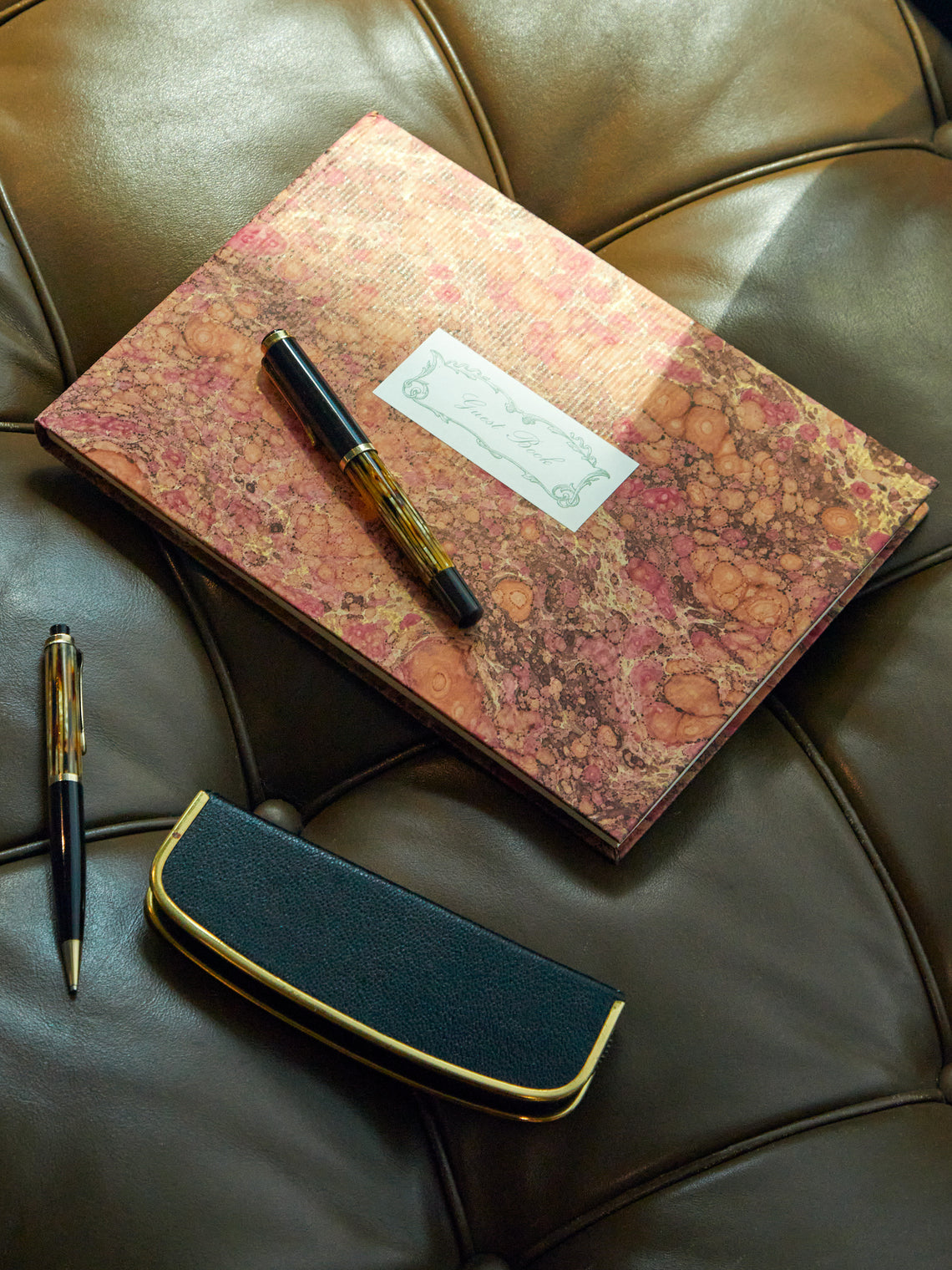 Giannini Firenze - Hand-Marbled Guest Book -  - ABASK
