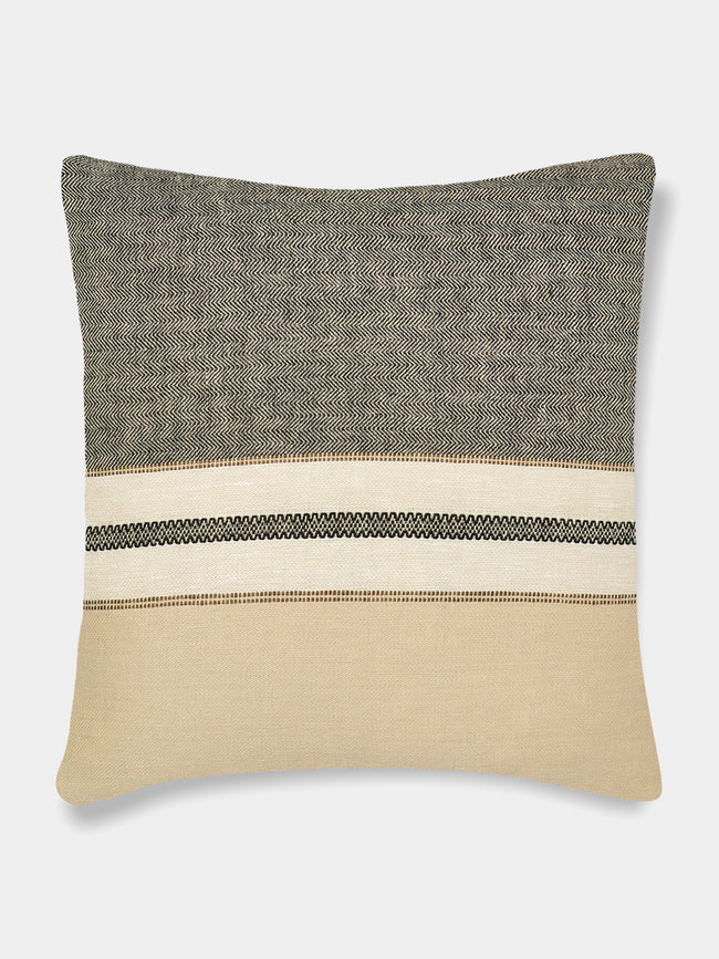 Libeco - Vourkari Belgian Linen Cushion (25in/63cm) - Cream - ABASK - 
