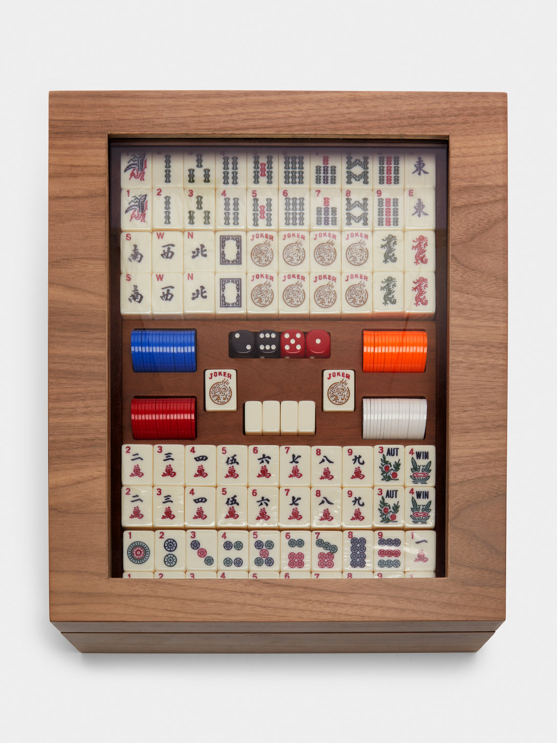 Agresti - Walnut Mahjong Set -  - ABASK