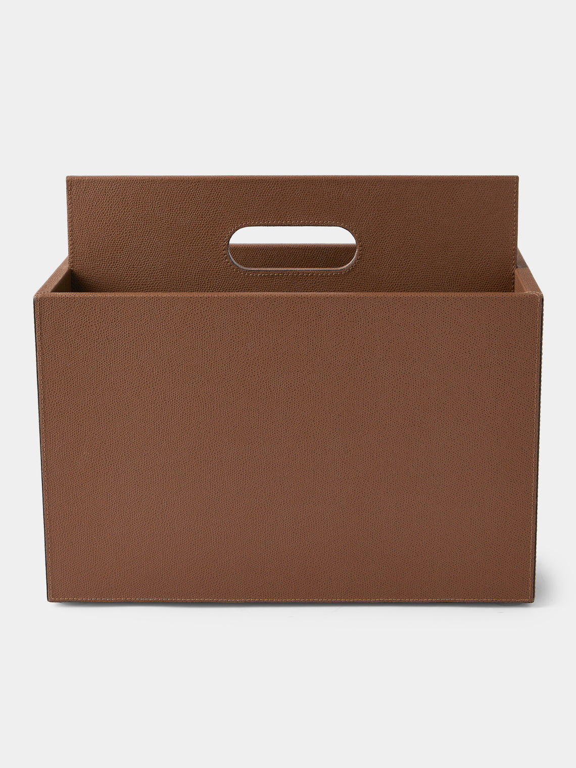 Giobagnara - Daily Leather Magazine Holder - Brown - ABASK - 
