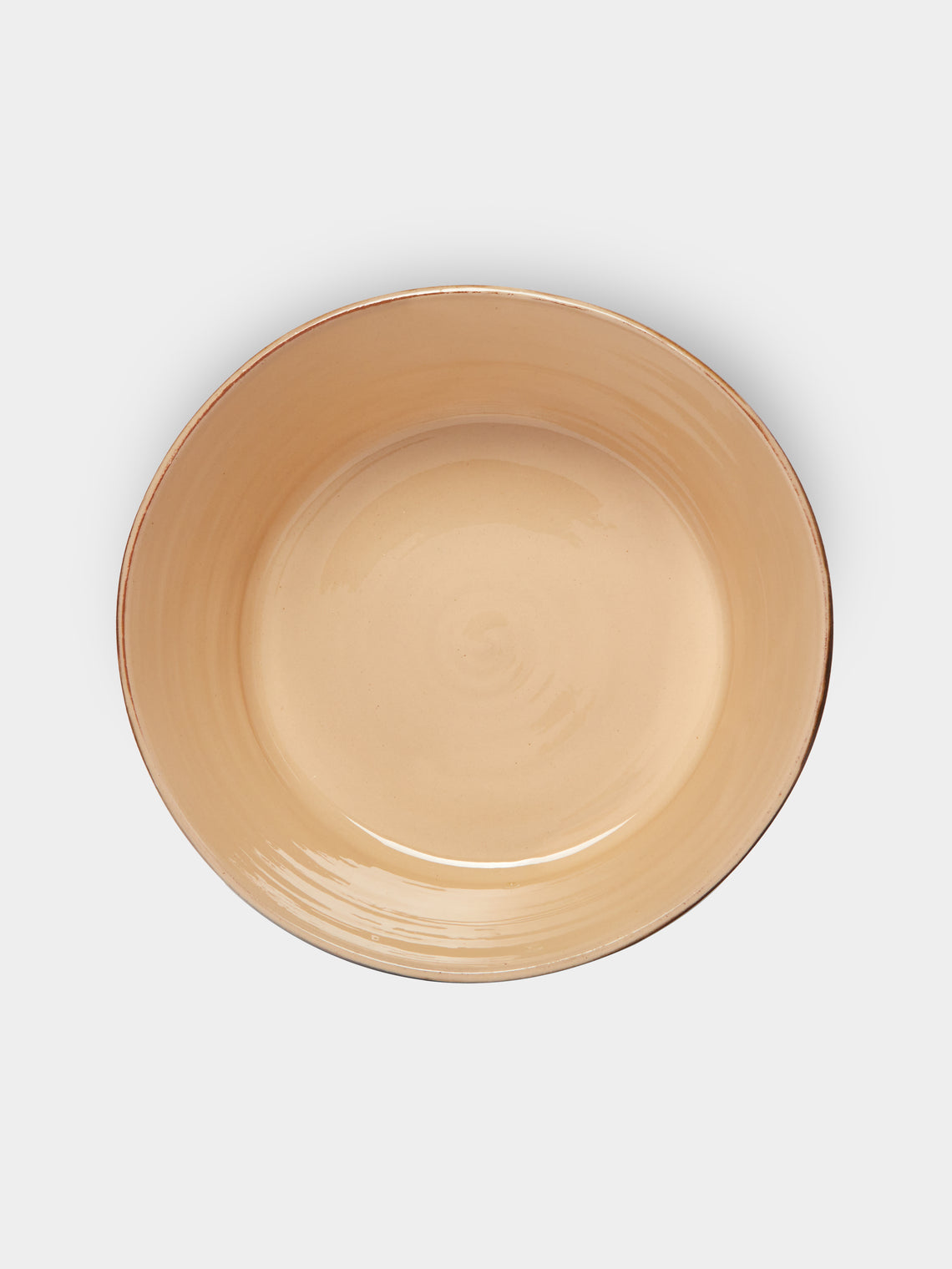 Poterie d’Évires - Flowers Hand-Painted Ceramic Large Handled Serving Bowl -  - ABASK