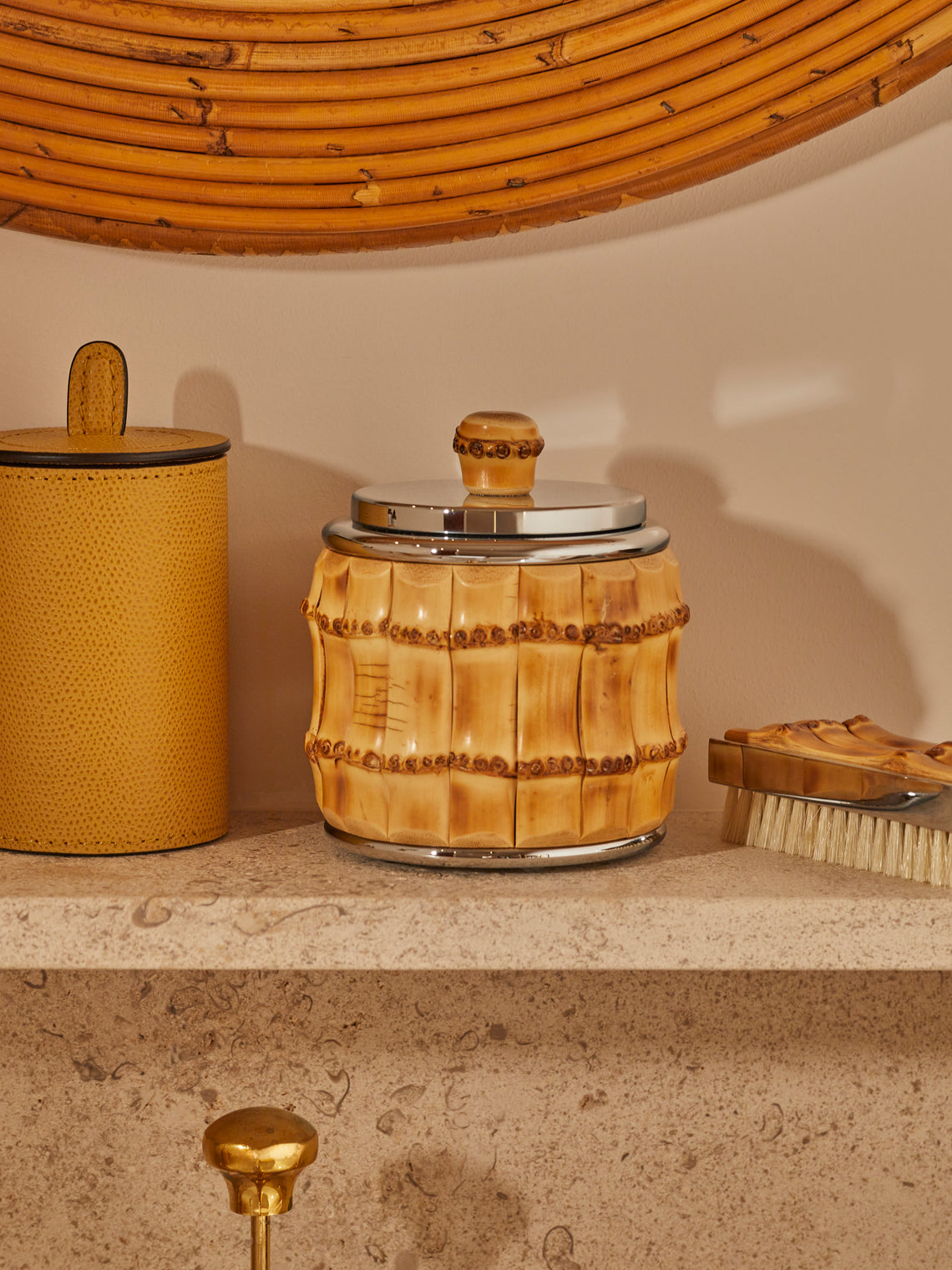Lorenzi Milano - Bamboo Lidded Jar -  - ABASK