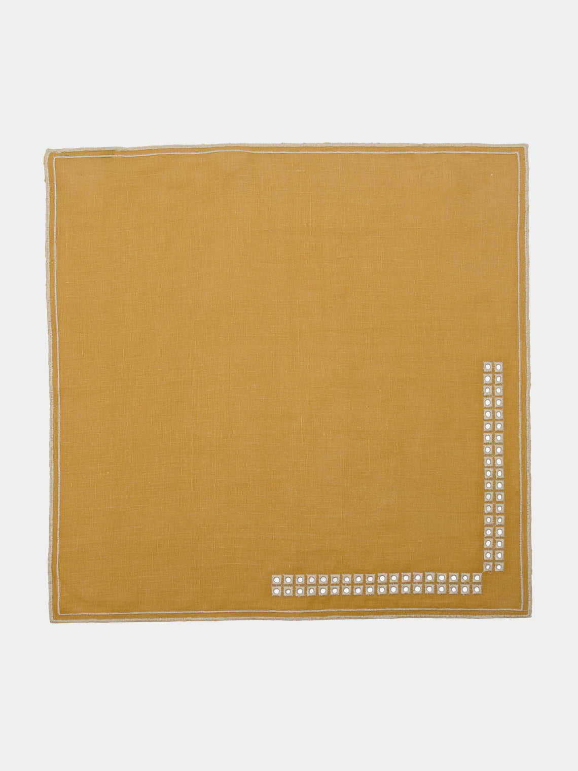 Borgo delle Tovaglie - Eva Embroidered Linen Napkins (Set of 4) -  - ABASK