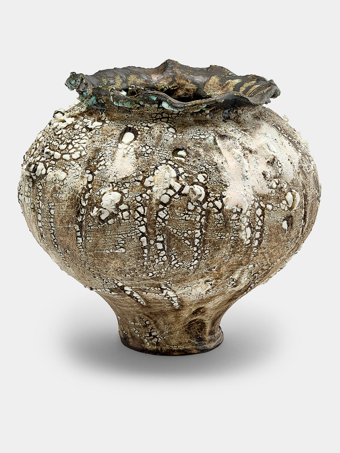 SWAY Ceramics - Poppy III Stoneware Vase - Brown - ABASK - 