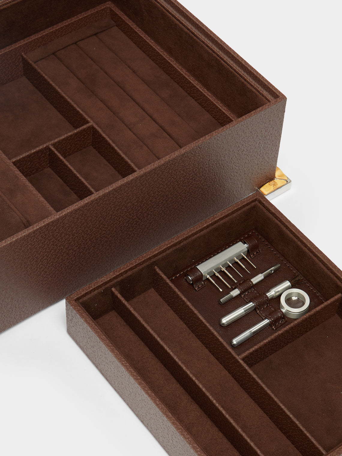 Lorenzi Milano - Bamboo Leather Jewellery Box -  - ABASK