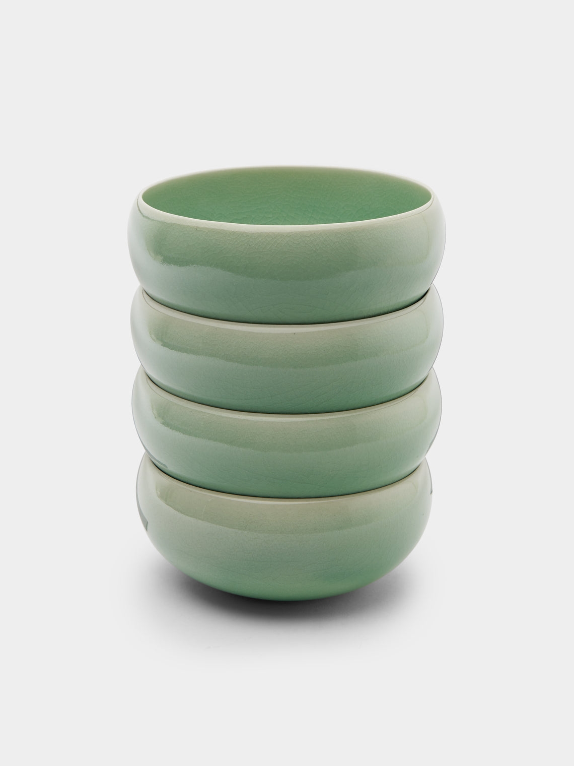 Jinho Choi - Celadon Bowls (Set of 4) -  - ABASK