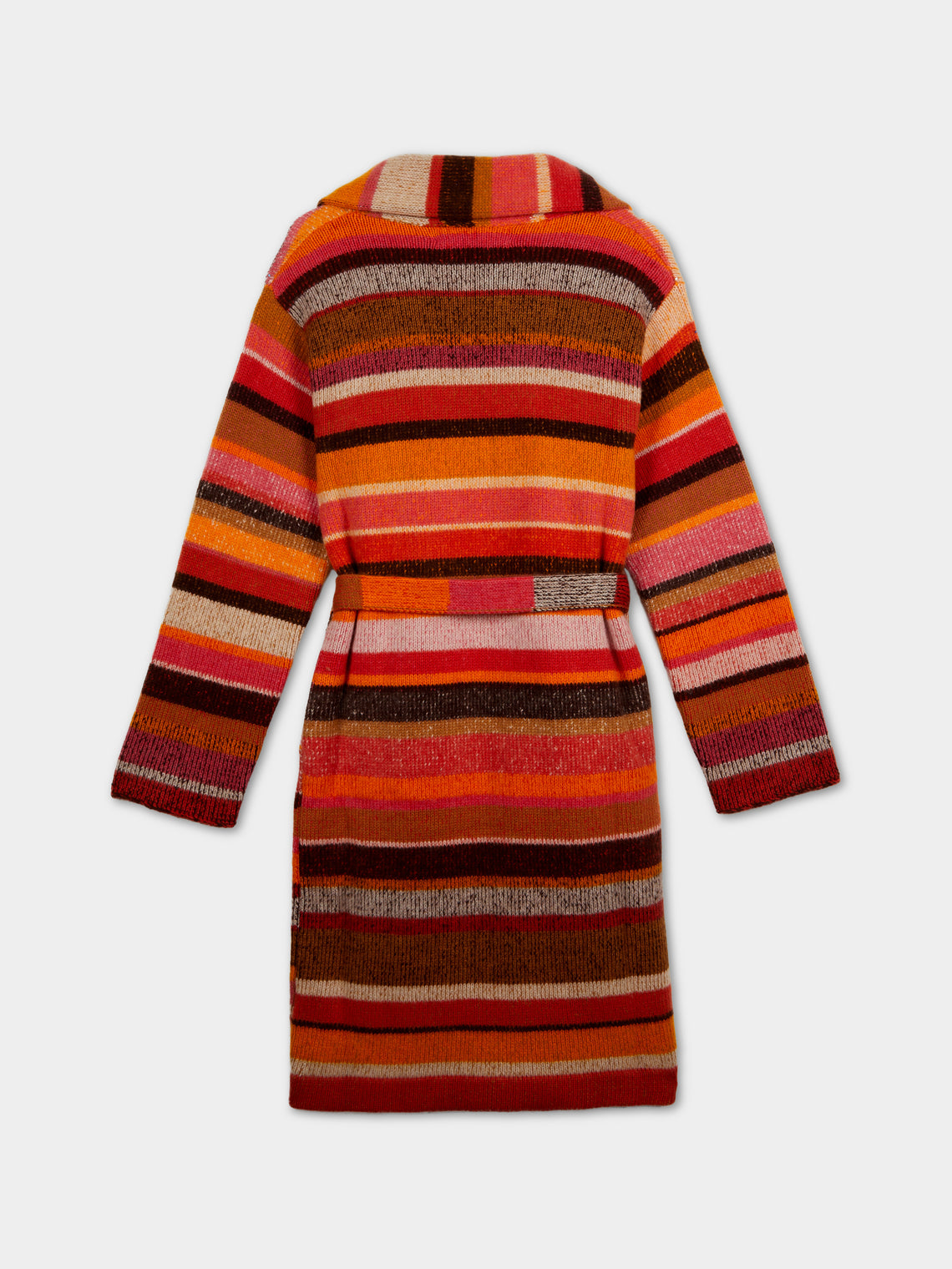 The Elder Statesman - Stripe Super Soft Cashmere Robe (Small) -  - ABASK