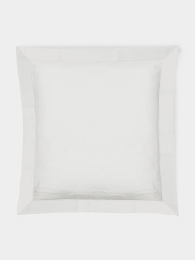 Volga Linen - Diamond-Stitch Linen Square Pillowcases -  - ABASK - 
