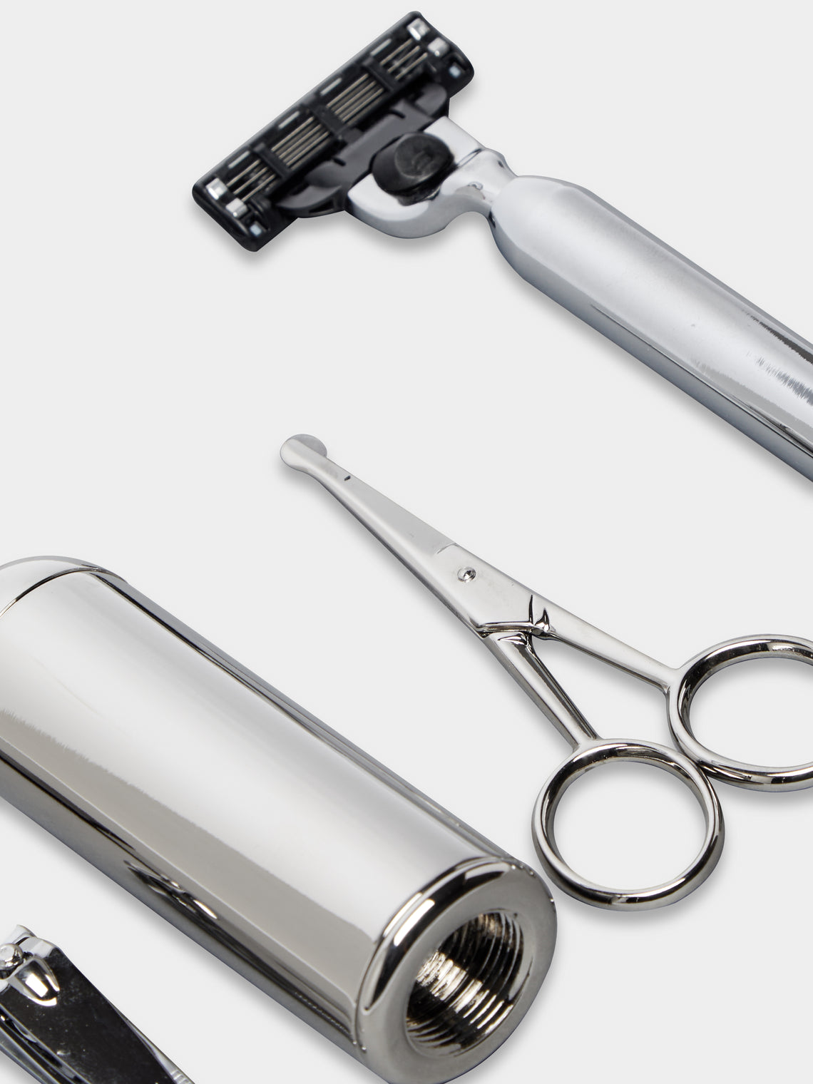 F. Hammann - Leather Travel Grooming Set -  - ABASK