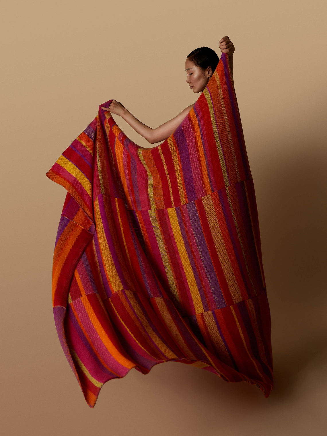 The Elder Statesman - Stripe Super Soft Cashmere Blanket - Multiple - ABASK