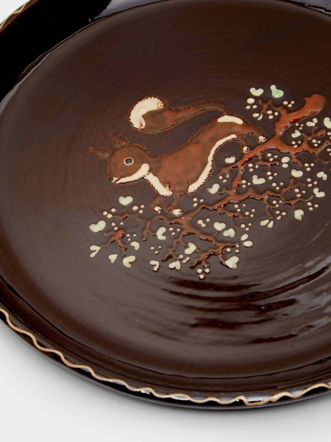 Poterie d’Évires - Animals Hand-Painted Ceramic Dinner Plates (Set of 4) -  - ABASK