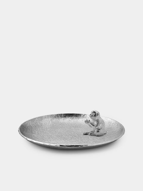 Seikado - Monkey Sterling Silver Incense Holder - Silver - ABASK - 