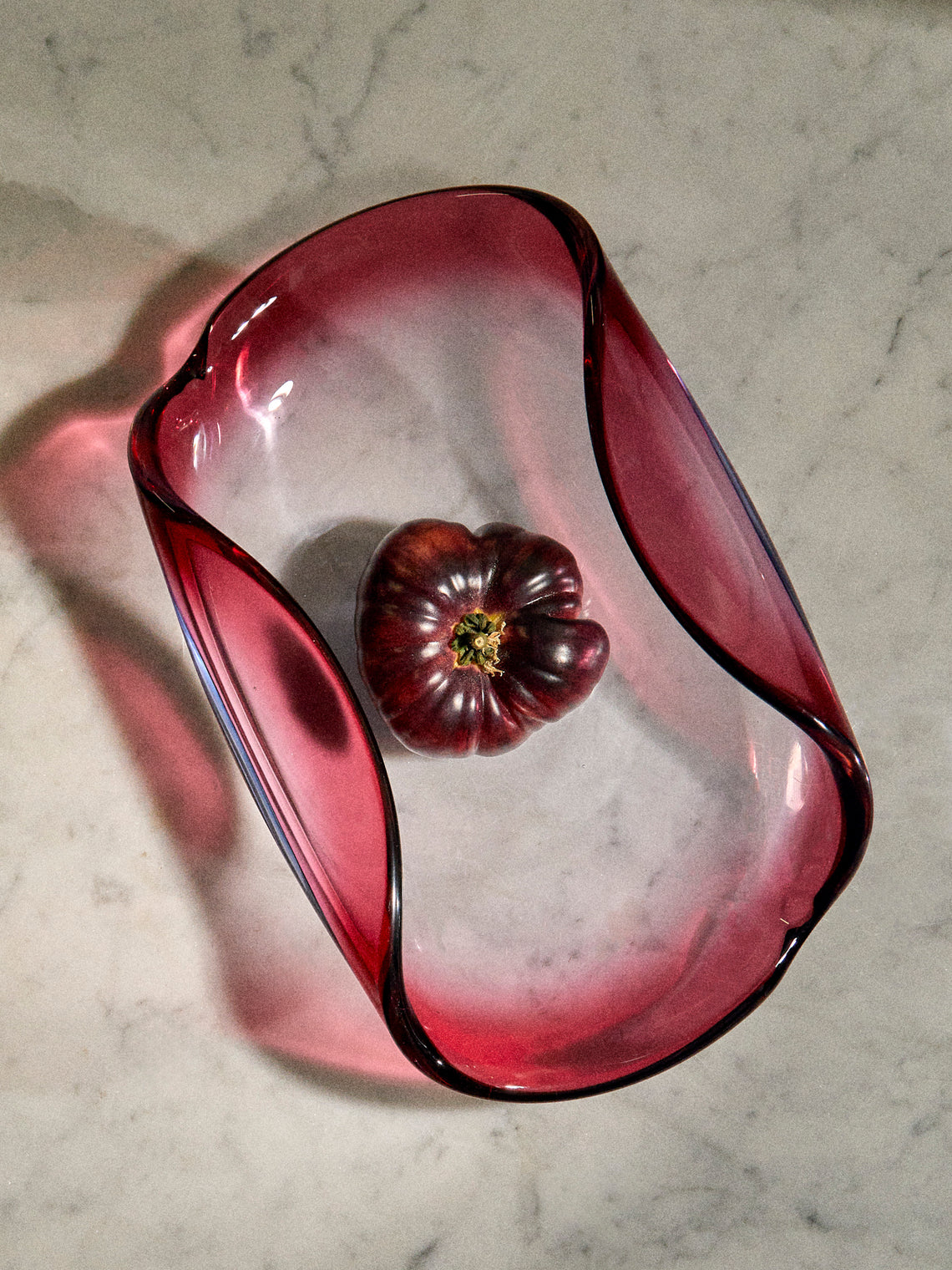 Antique and Vintage - 1960s Seguso Murano Glass Platter - Pink - ABASK