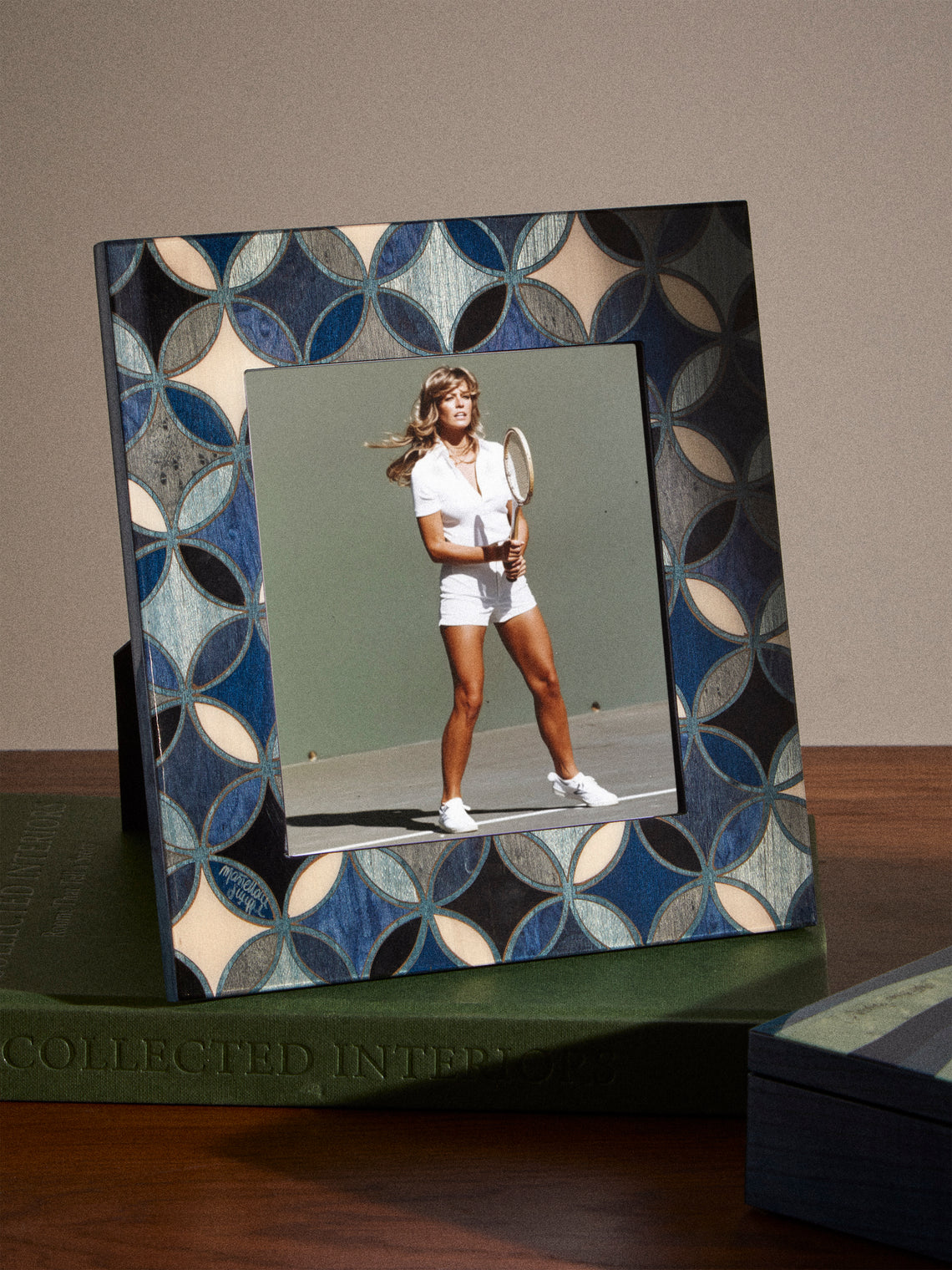 Mastellone Giuseppe - Wood Inlay Photo Frame (5x7") - Blue - ABASK