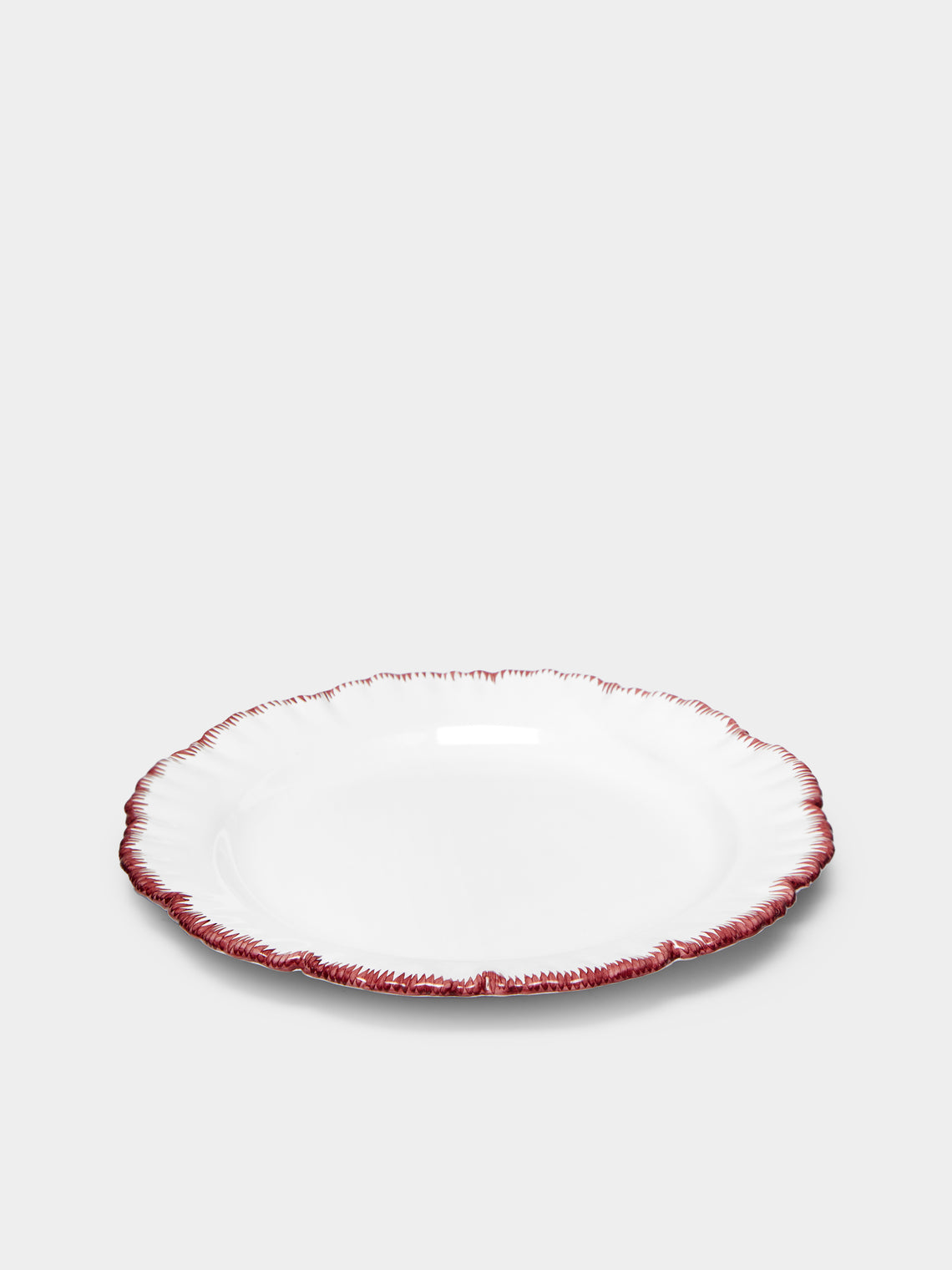 Atelier Soleil - Combed Edge Hand-Painted Ceramic Side Plates (Set of 4) -  - ABASK