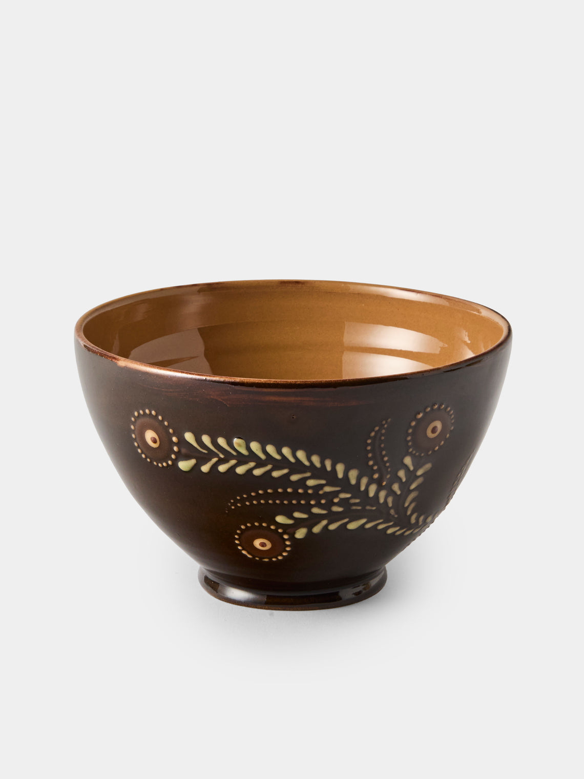 Poterie d’Évires - Flowers Hand-Painted Ceramic Grand Bowls (Set of 4) - Multiple - ABASK