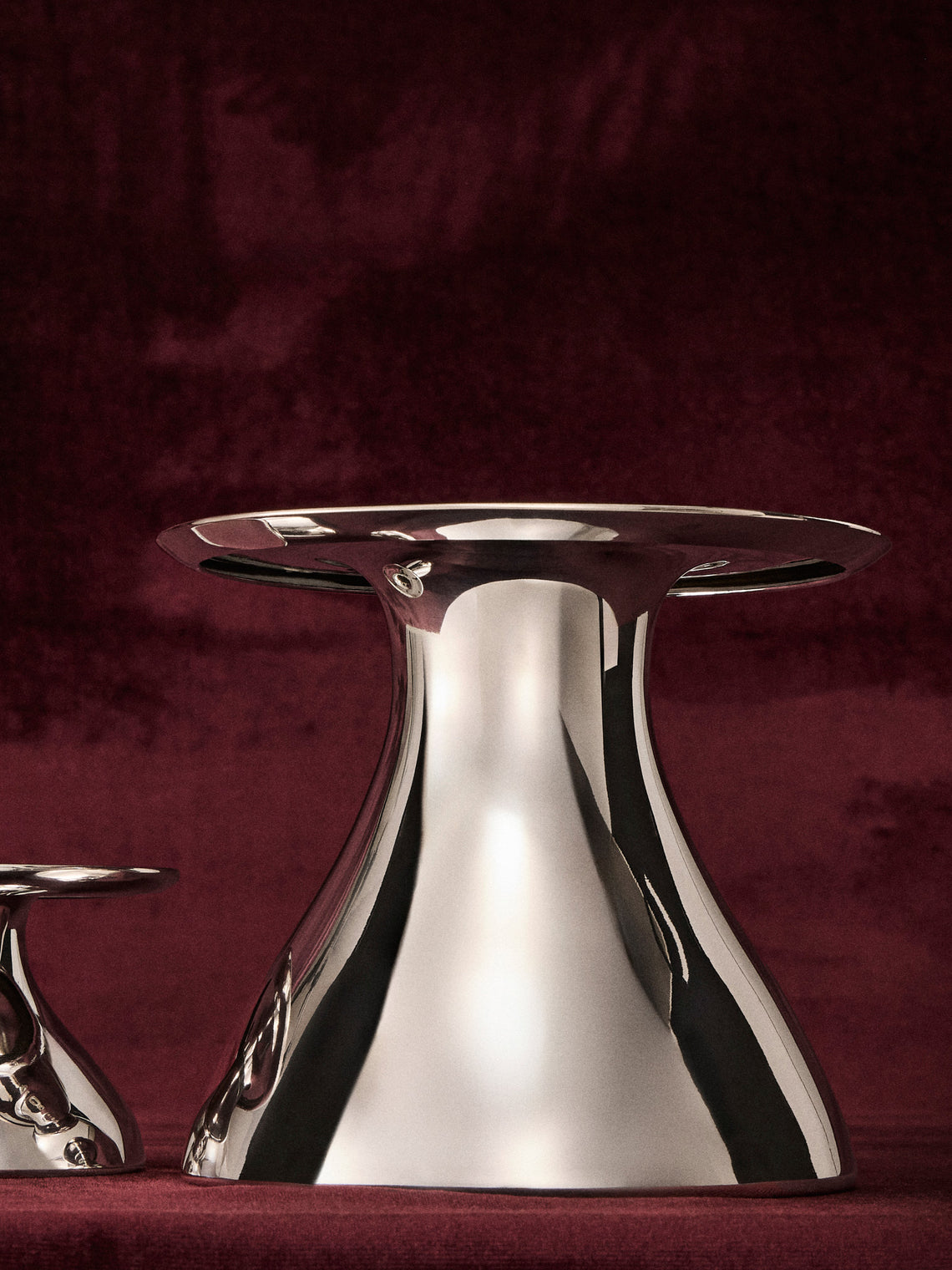San Lorenzo - 1993 Afra and Tobia Scarpa Pure Silver Vase (6in/15cm) - Silver - ABASK