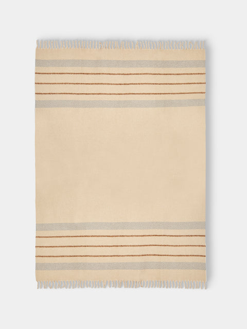 Alonpi - Gred Cashmere and Silk Throw (75in/1.9m) - Beige - ABASK - 