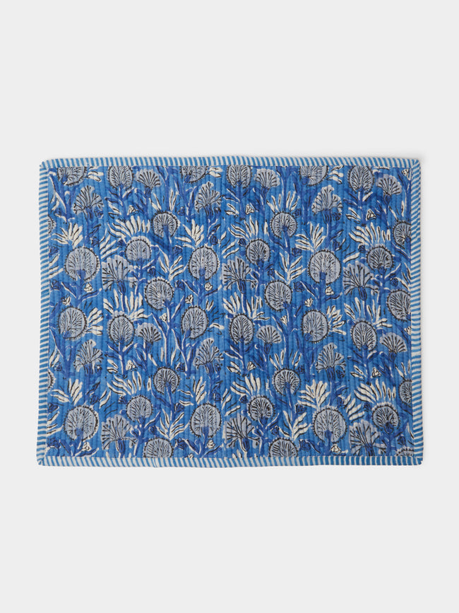 The Table Love - The Breakfast Hand-Printed Cotton Reversible Placemats (Set of 4) -  - ABASK - 