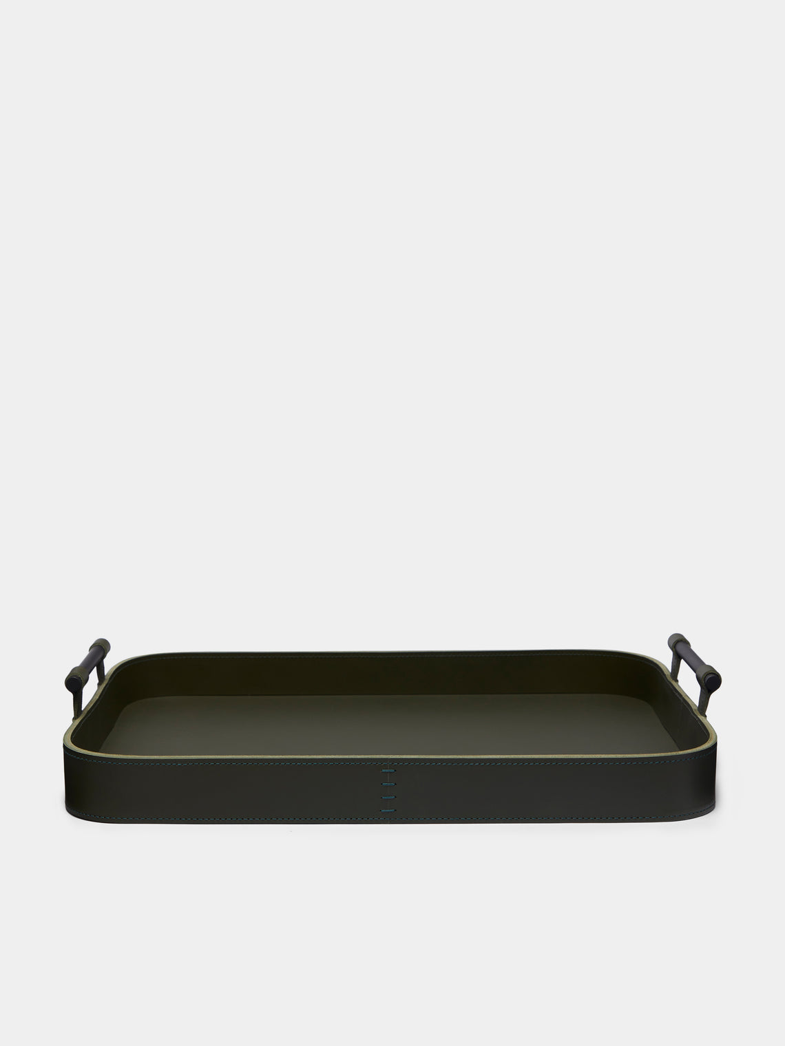 Rabitti 1969 - Portofino Leather Tray (20in/51cm) - Green - ABASK