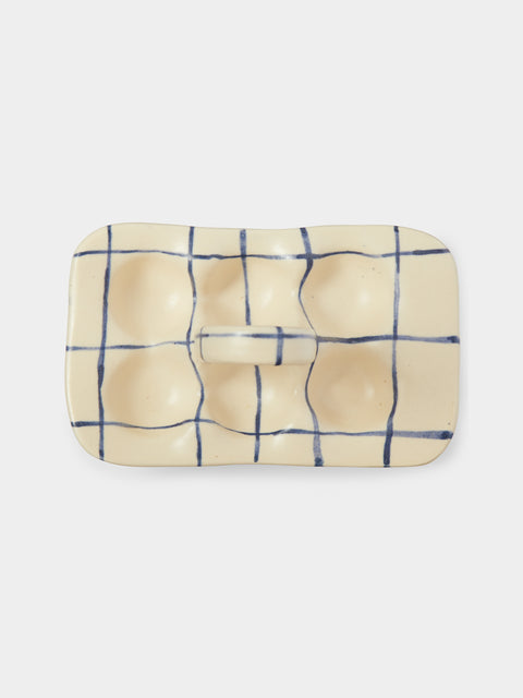 Azul Patagonia - Hand-Painted Ceramic Egg Holder -  - ABASK - 