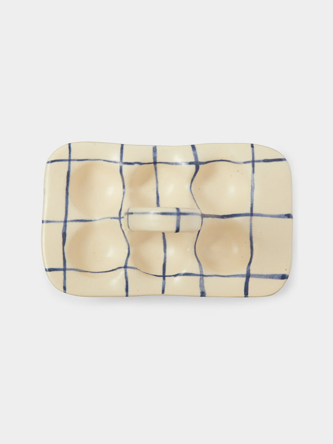 Azul Patagonia - Hand-Painted Ceramic Egg Holder -  - ABASK - 