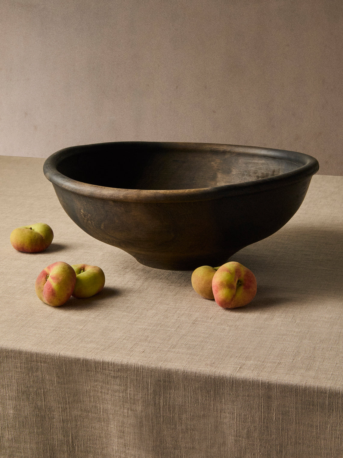 Iida Woodturning - Hand-Turned Oil-Finish Iron-Mordant Dogwood Bowl - Brown - ABASK