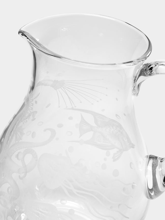 Artel - Frutti di Mare Hand-Engraved Crystal Jug -  - ABASK