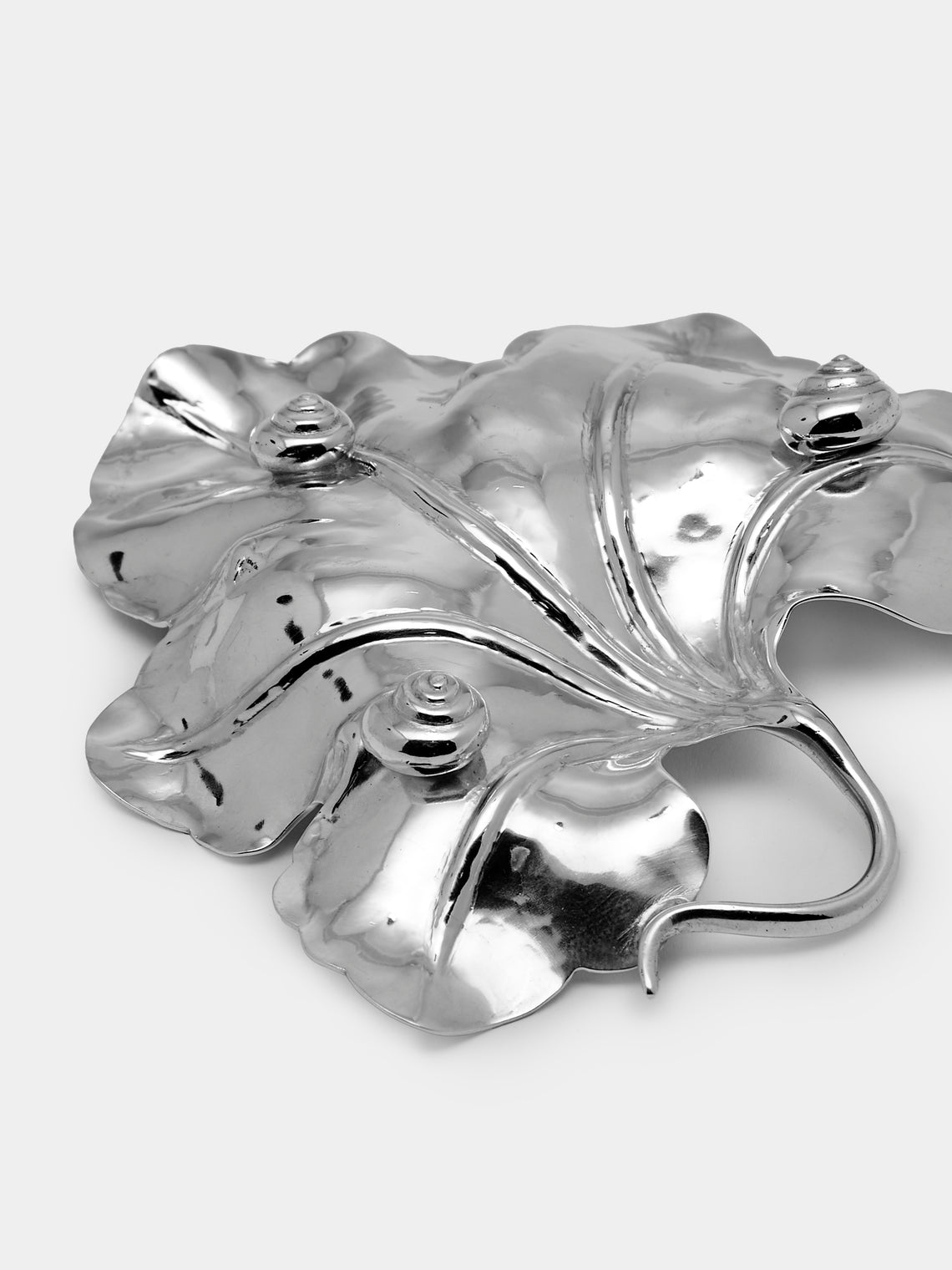 Antique and Vintage - 1970s Buccellati Solid Silver Marsilea Leaf - Silver - ABASK