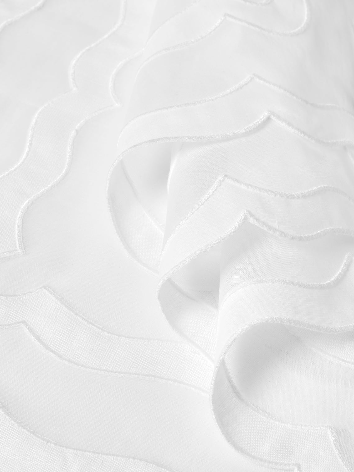 Los Encajeros - Charme Embroidered Linen Placemats (Set of 4) - White - ABASK